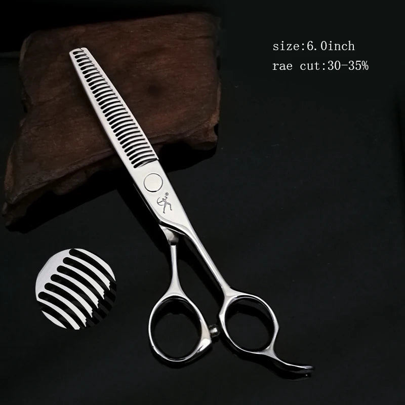 Hikari Titan Professional Japanese Hair Scissors – 440C Steel Cutting & Thinning Shears, 5.5–6.5”