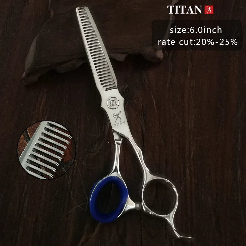 Hikari Titan Professional Japanese Hair Scissors – 6.0” Cutting & Thinning Shears