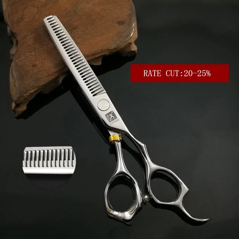 Hikari Titan 3D Professional Japanese Hair Scissors – Cutting & Thinning Shears for Barbers & Hairdressers