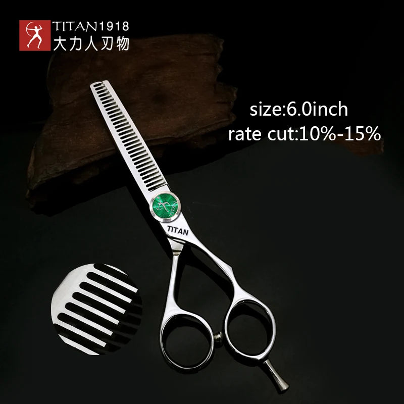 Hikari Titan Professional Japanese Hair Scissors – 6.0” Cutting & Thinning Shears