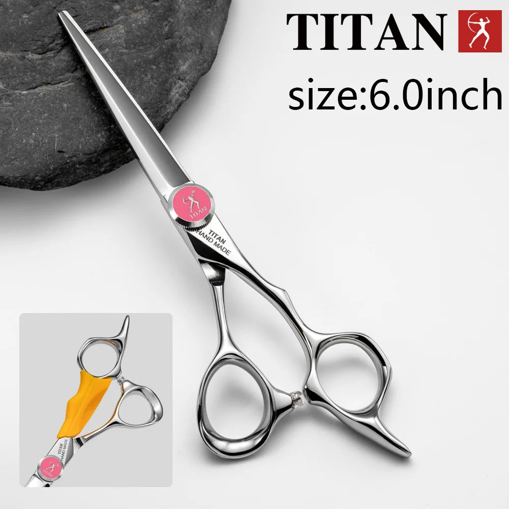 Titan Professional Hair Scissors Thinning  Cutting Barber  Hair Shears Scissor  Hairdressing Scissors 5.5/6.0/6.5/7.0inch 440C