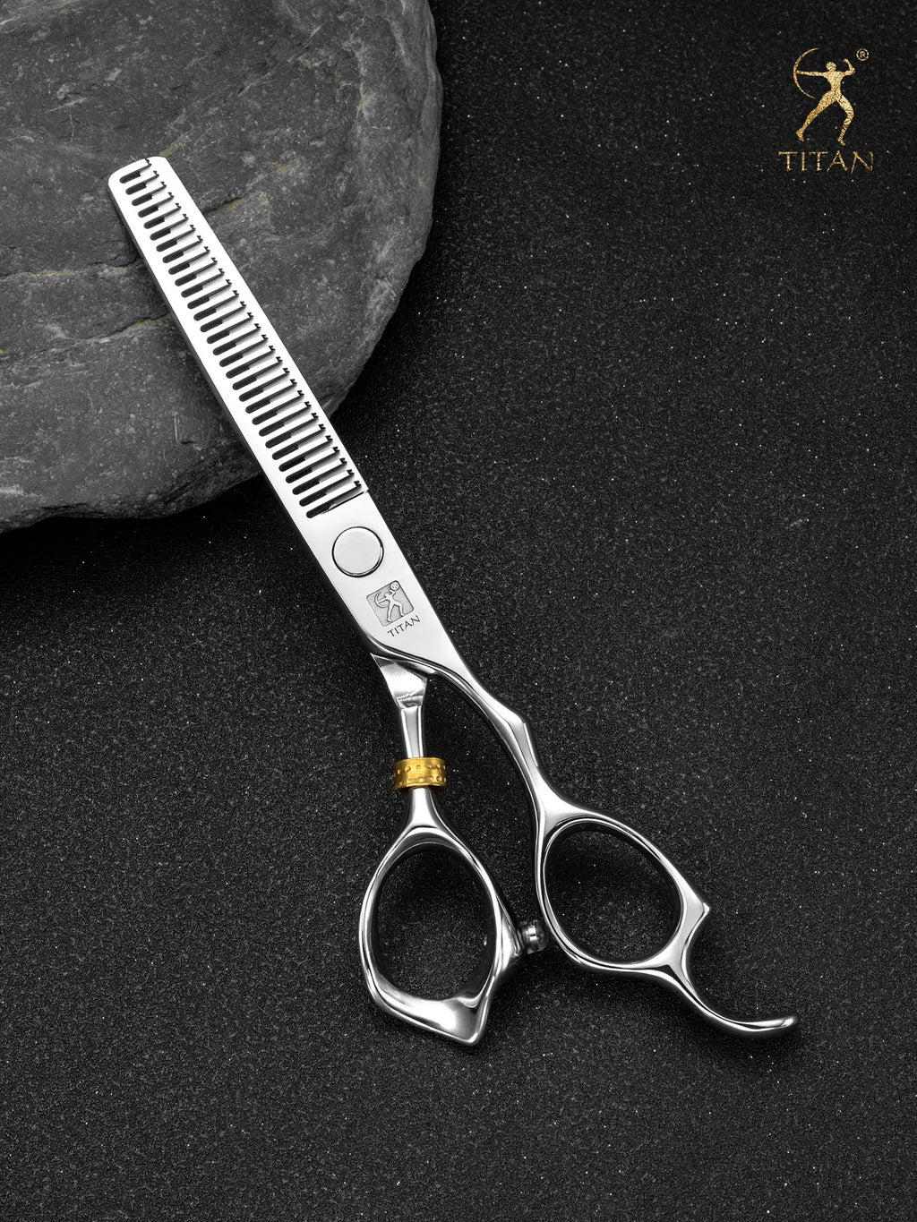 Hikari Titan 3D Professional Japanese Hair Scissors – Cutting & Thinning Shears for Barbers & Hairdressers