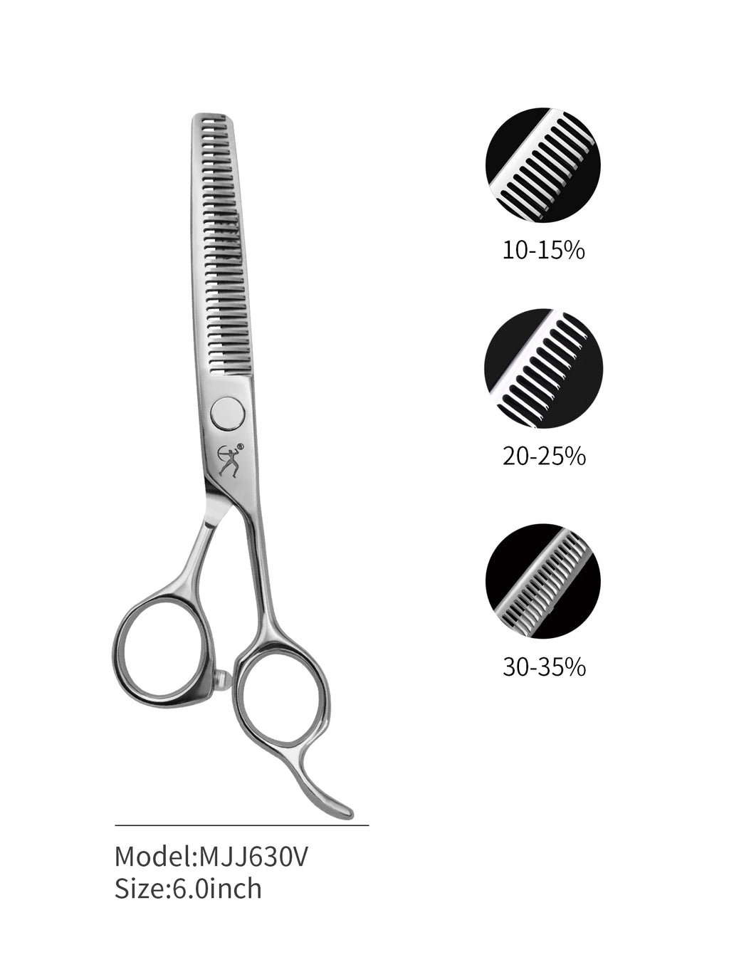 Hikari Titan Professional Japanese Hair Scissors – 440C Steel Cutting & Thinning Shears, 5.5–6.5”