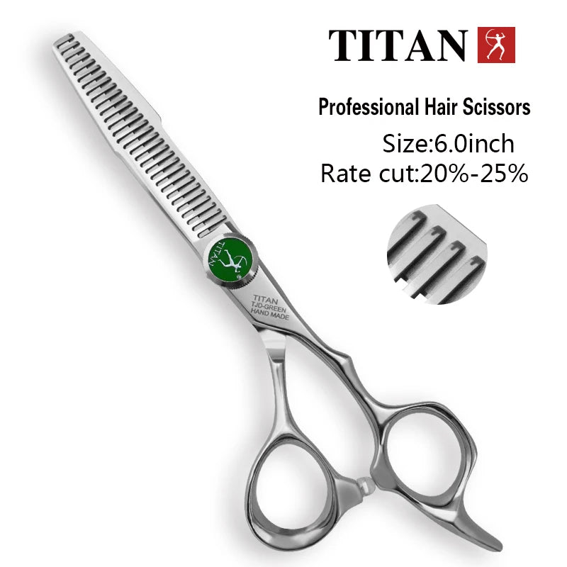 Hikari Titan Professional Japanese Hair Scissors – 6.0” Cutting & Thinning Shears
