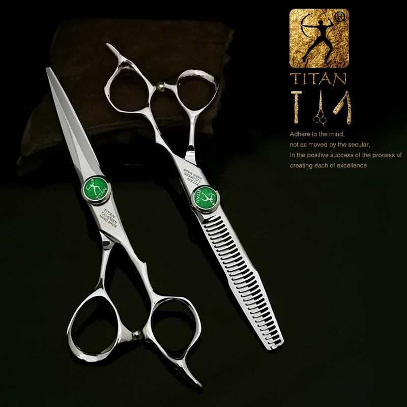 Hikari Titan Professional Japanese Hair Scissors – 6.0” Cutting & Thinning Shears
