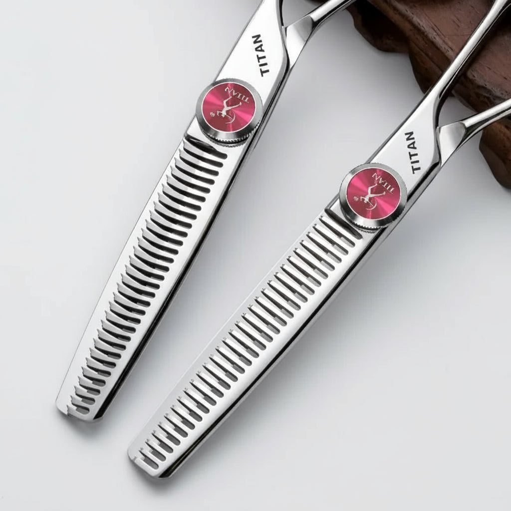 Hikari Titan Professional Japanese Hair Scissors – VG10 Steel Cutting & Thinning Shears, 6.0–6.5”