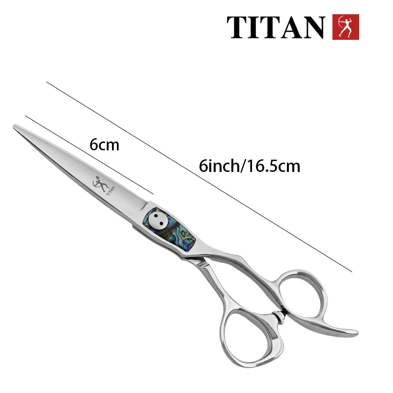 TITAN professional barber scissors cutting thinning hair cut tool  hairdressing shear  6inch  vg10 steel cnc