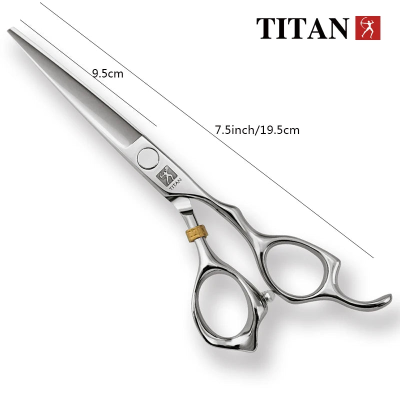 TITAN Hair scissors barber shear professional cutting scissor 7inch JP 440C stainless steel
