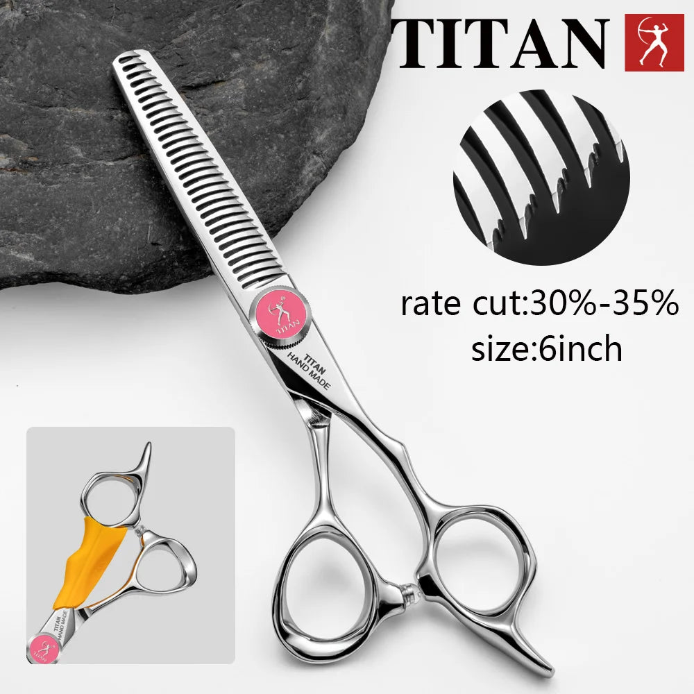 Titan Professional Hair Scissors Thinning  Cutting Barber  Hair Shears Scissor  Hairdressing Scissors 5.5/6.0/6.5/7.0inch 440C