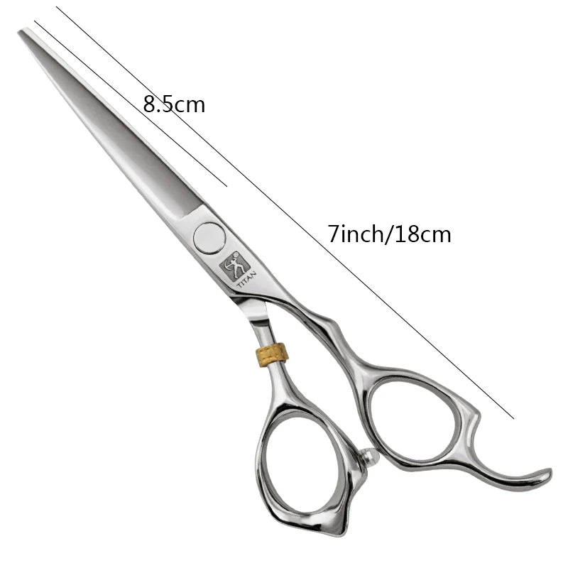 TITAN Hair scissors barber shear professional cutting scissor 7inch JP 440C stainless steel