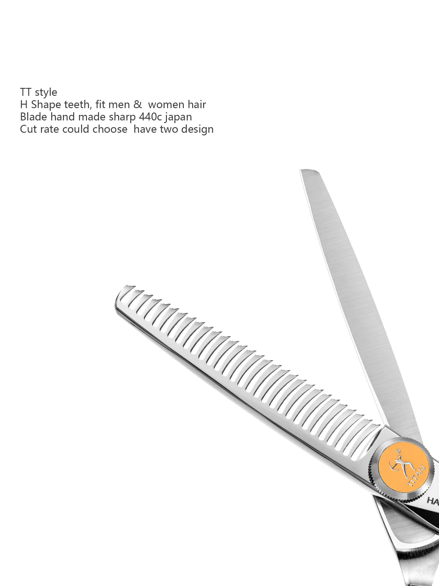 Hikari Titan Professional Japanese Hair Scissors – 440C Steel Cutting & Thinning Shears