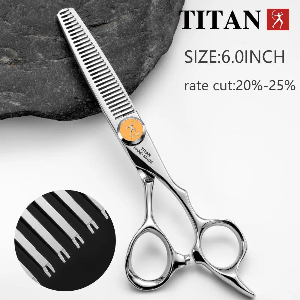 Hikari Titan Professional Japanese Hair Scissors – 440C Steel Cutting & Thinning Shears
