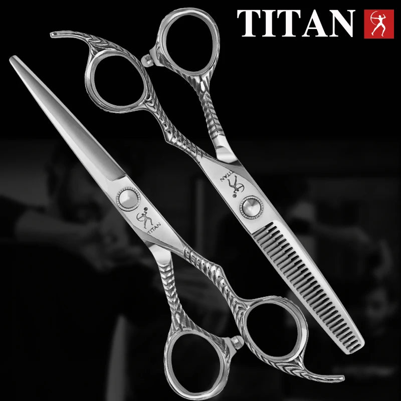 Titan hair scissors cut hair shears cutting hairdressing vg10 steel, hand made sharp scissors