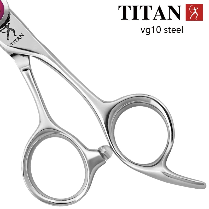 TITAN professional barber scissors hairdressing cut hair shear high-end vg10 steel 6inch