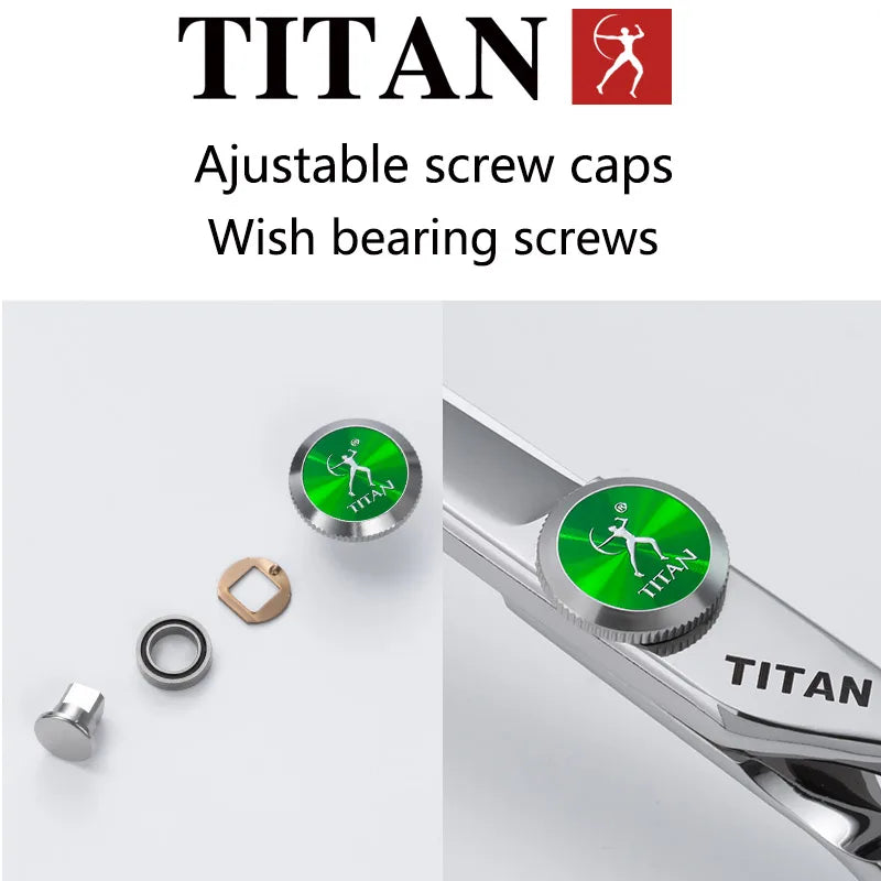 Hikari Titan Professional Japanese Hair Scissors – VG10 Steel Cutting & Thinning Shears, 5.5–6.5”