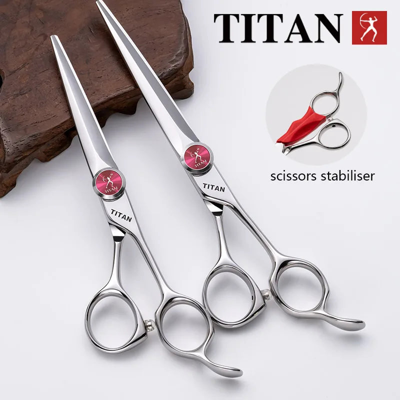 Hikari Titan Professional Japanese Hair Scissors – VG10 Steel Cutting & Thinning Shears, 6.0–6.5”