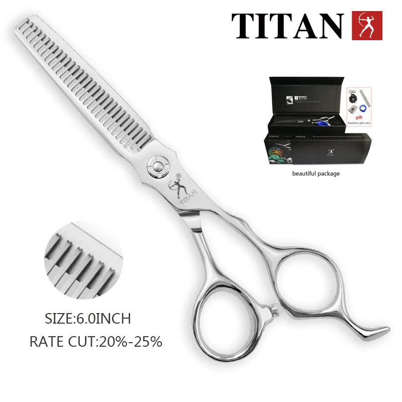 Hikari Titan Professional Japanese Hair Scissors – 6.0” Cutting & Thinning Shears