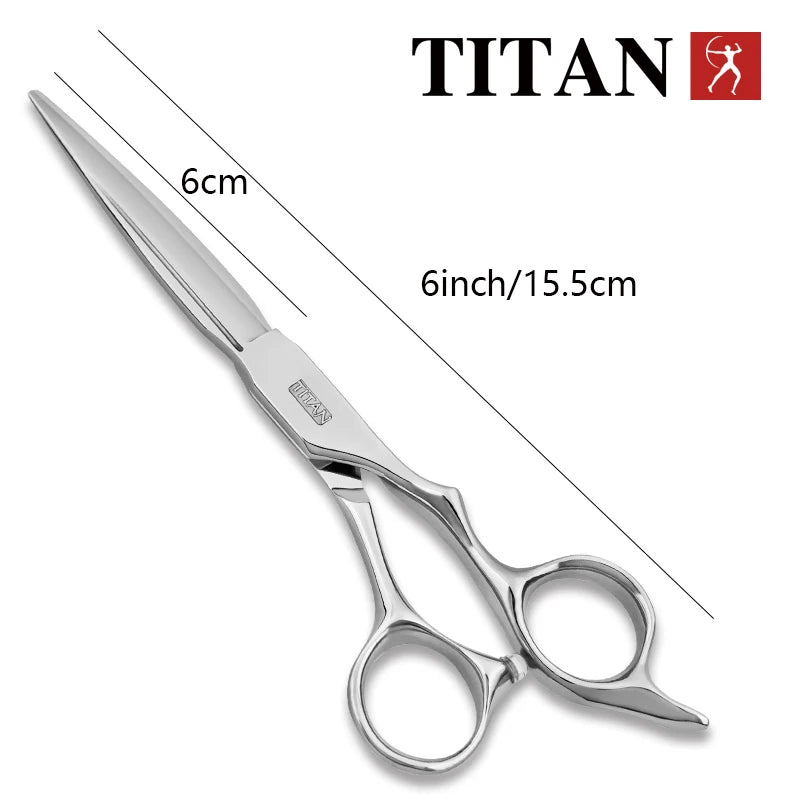 TITAN professional barber scissors hairdressing cut hair shear high-end vg10 steel 6inch