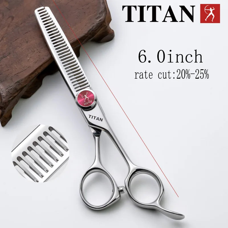 Hikari Titan Professional Japanese Hair Scissors – VG10 Steel Cutting & Thinning Shears, 6.0–6.5”
