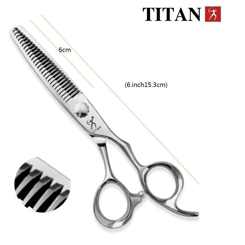 TITAN professional hairdresser barber tools salon hair cutting thinning shears 6inch hair scissors
