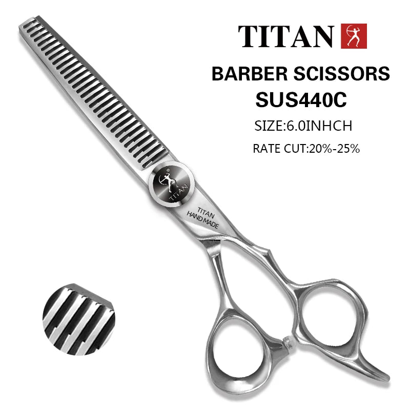 TITAN professional hairdresser scissors barber scissors  hair cutting  thinning  set of 5.5/6.0/6.5.7.0inch japan440c steel