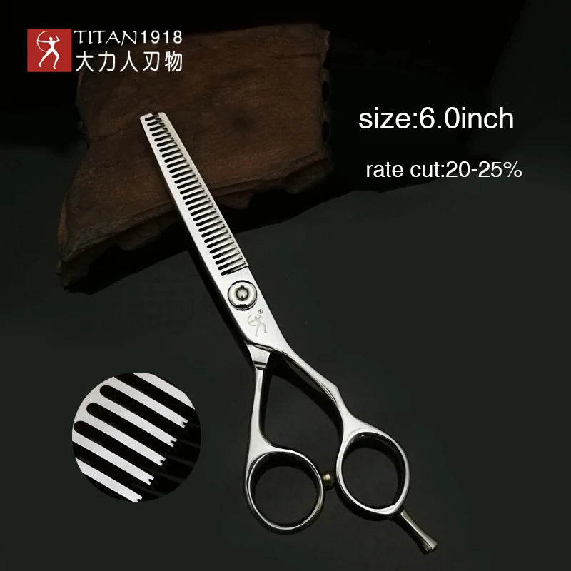 Hikari Titan Professional Japanese Hair Scissors – 6.0” Cutting & Thinning Shears