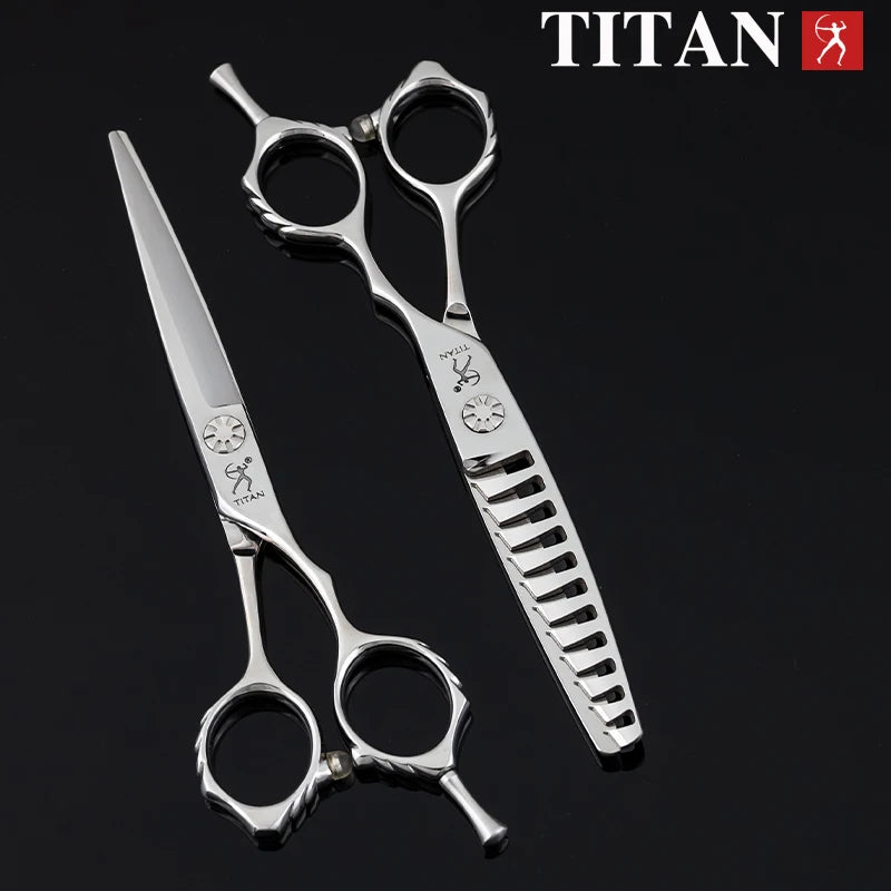 TITAN High-end barber scissors professional hairdressing shear cutting hair scissors