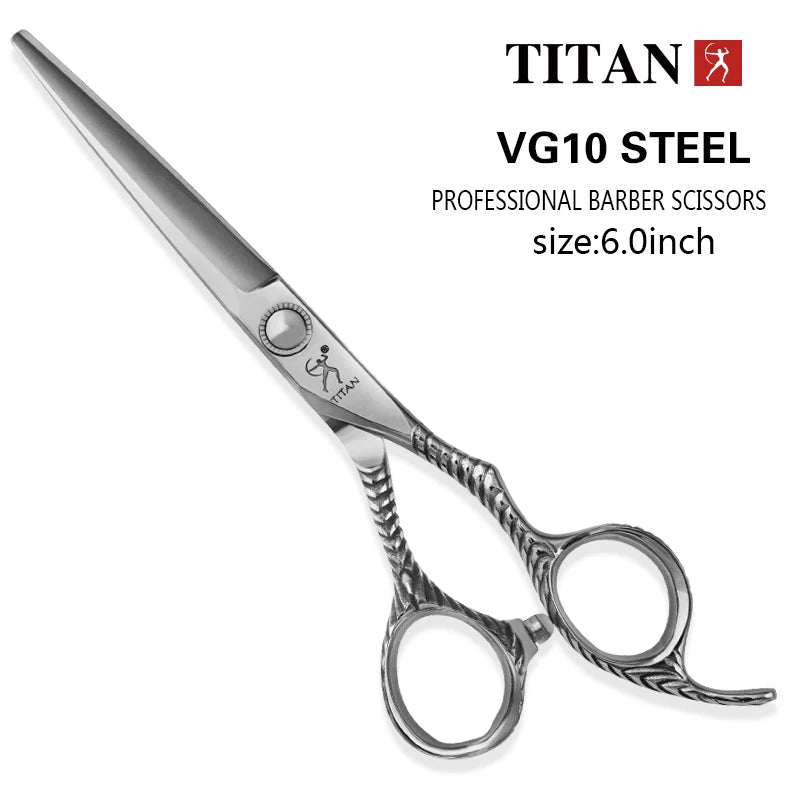 Titan hair scissors cut hair shears cutting hairdressing vg10 steel, hand made sharp scissors