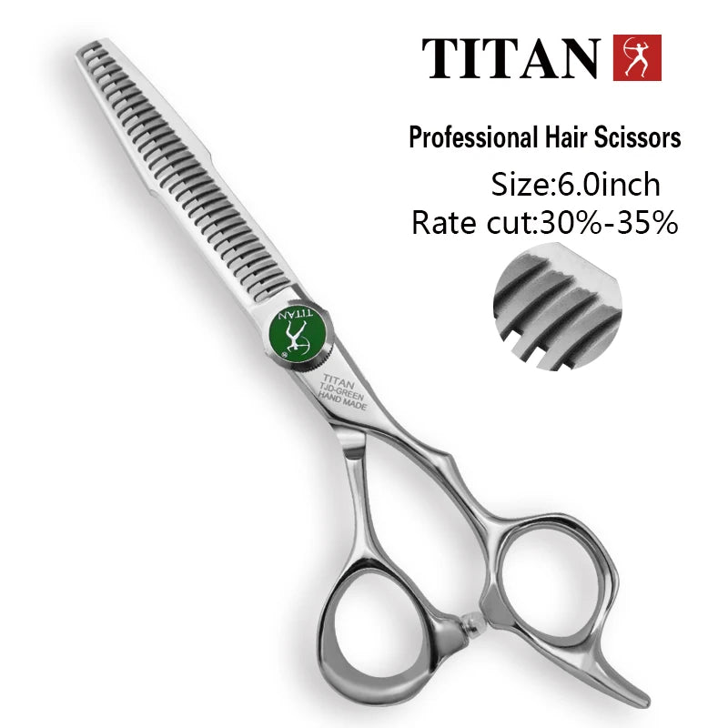 Hikari Titan Professional Japanese Hair Scissors – 6.0” Cutting & Thinning Shears