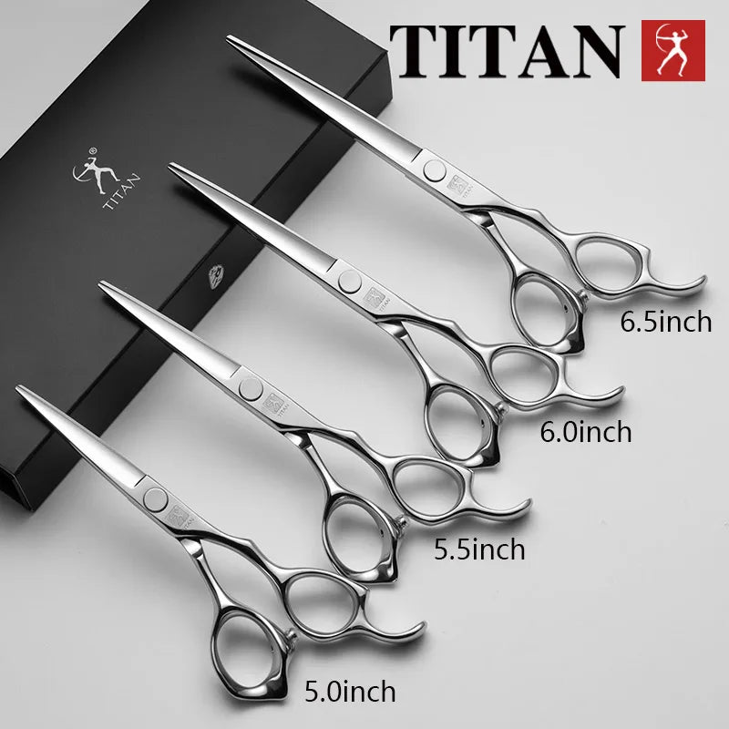 Hikari Titan Professional Japanese Hair Scissors – 440C Steel Cutting & Thinning Shears, 5.0–6.5”