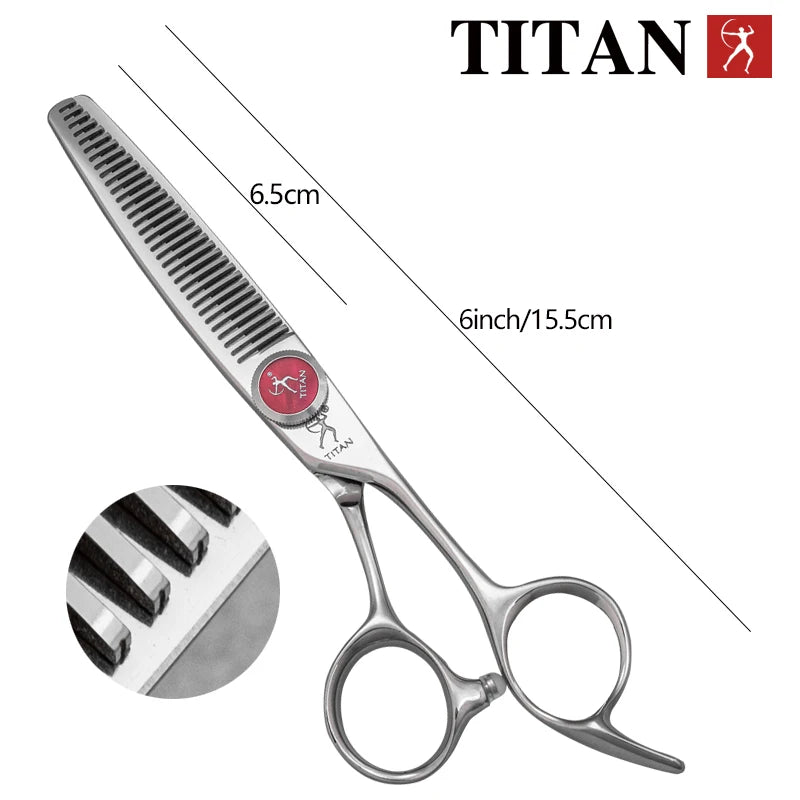 TITAN professional barber scissors hairdressing cut hair shear high-end vg10 steel 6inch