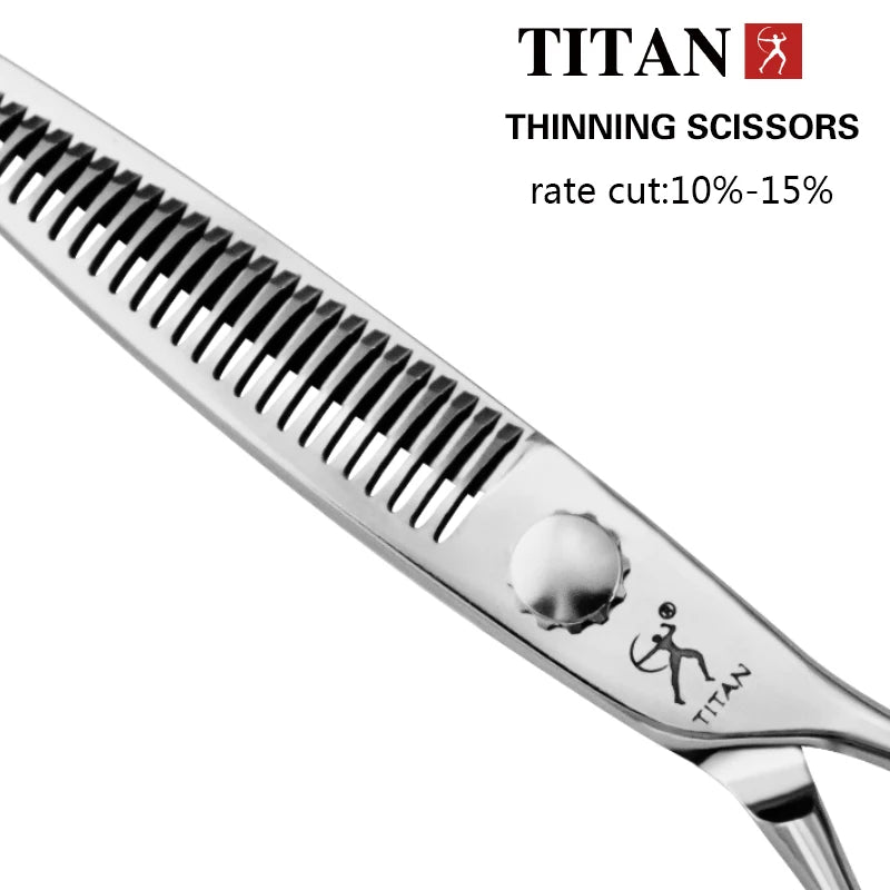 TITAN professional hairdresser barber tools salon hair cutting thinning shears 6inch hair scissors
