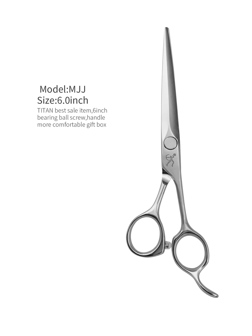Hikari Titan Professional Japanese Hair Scissors – 440C Steel Cutting & Thinning Shears, 5.5–6.5”