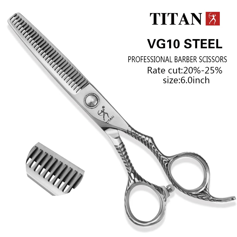 Titan hair scissors cut hair shears cutting hairdressing vg10 steel, hand made sharp scissors