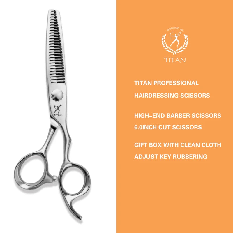 TITAN professional hairdresser barber tools salon hair cutting thinning shears 6inch hair scissors
