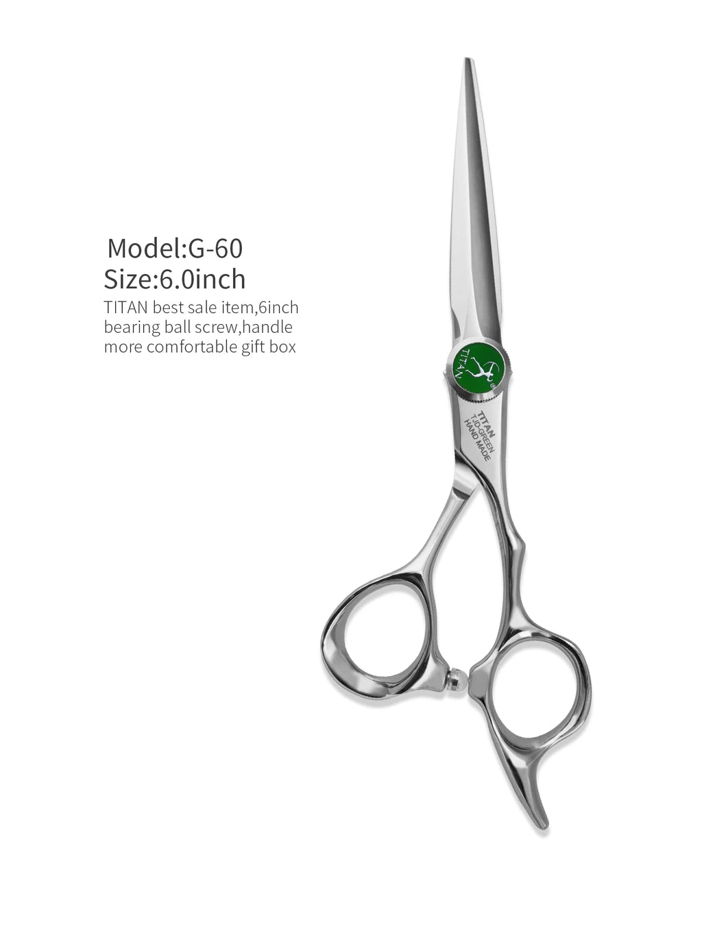 Hikari Titan Professional Japanese Hair Scissors – 6.0” Cutting & Thinning Shears