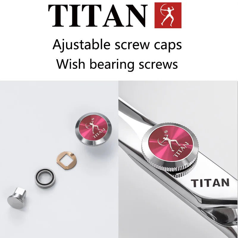 Hikari Titan Professional Japanese Hair Scissors – VG10 Steel Cutting & Thinning Shears, 6.0–6.5”