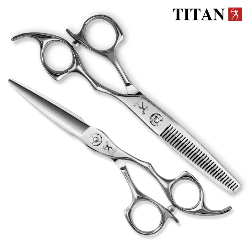 Hikari Titan Professional Japanese Hair Scissors – Cutting & Thinning Shears for Barbers & Hairdressers
