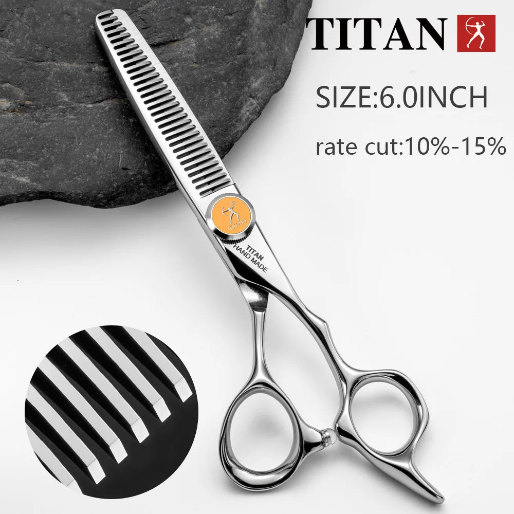 Hikari Titan Professional Japanese Hair Scissors – 440C Steel Cutting & Thinning Shears