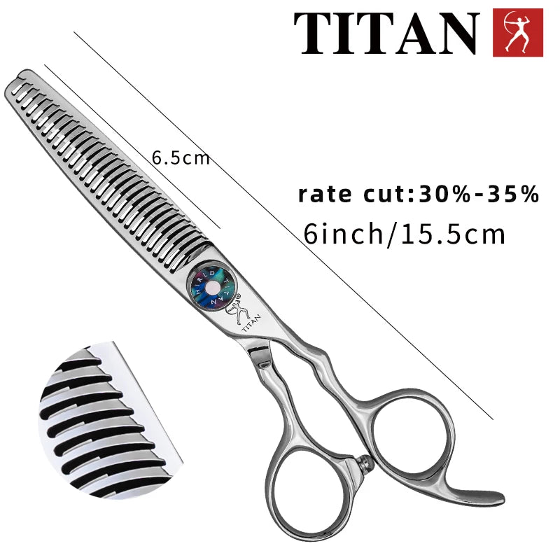 Hikari Titan Professional Japanese Hair Scissors – 6.0” Cutting & Thinning Shears