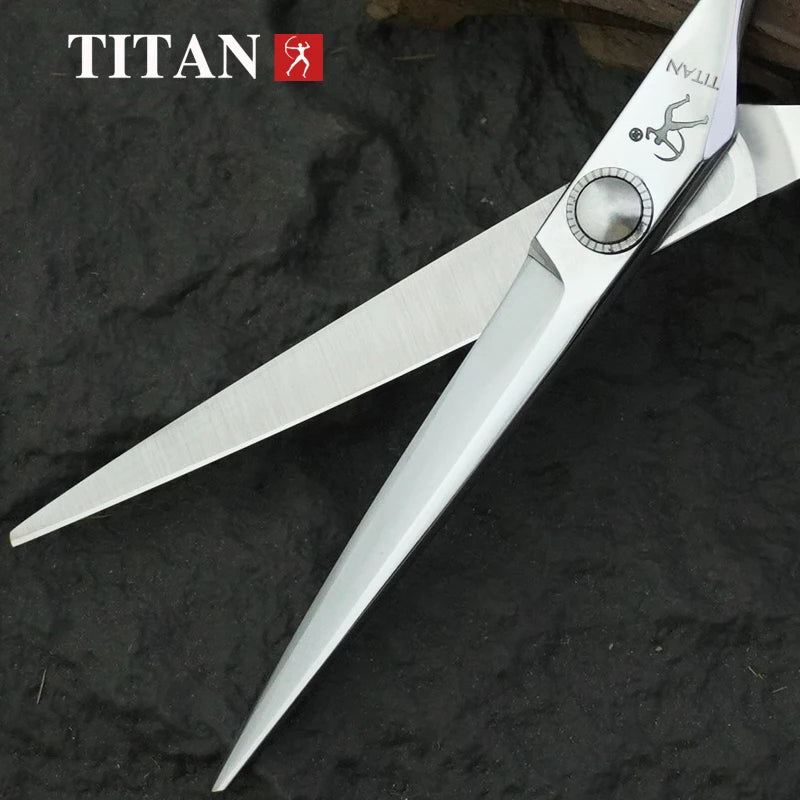 Titan hair scissors cut hair shears cutting hairdressing vg10 steel, hand made sharp scissors
