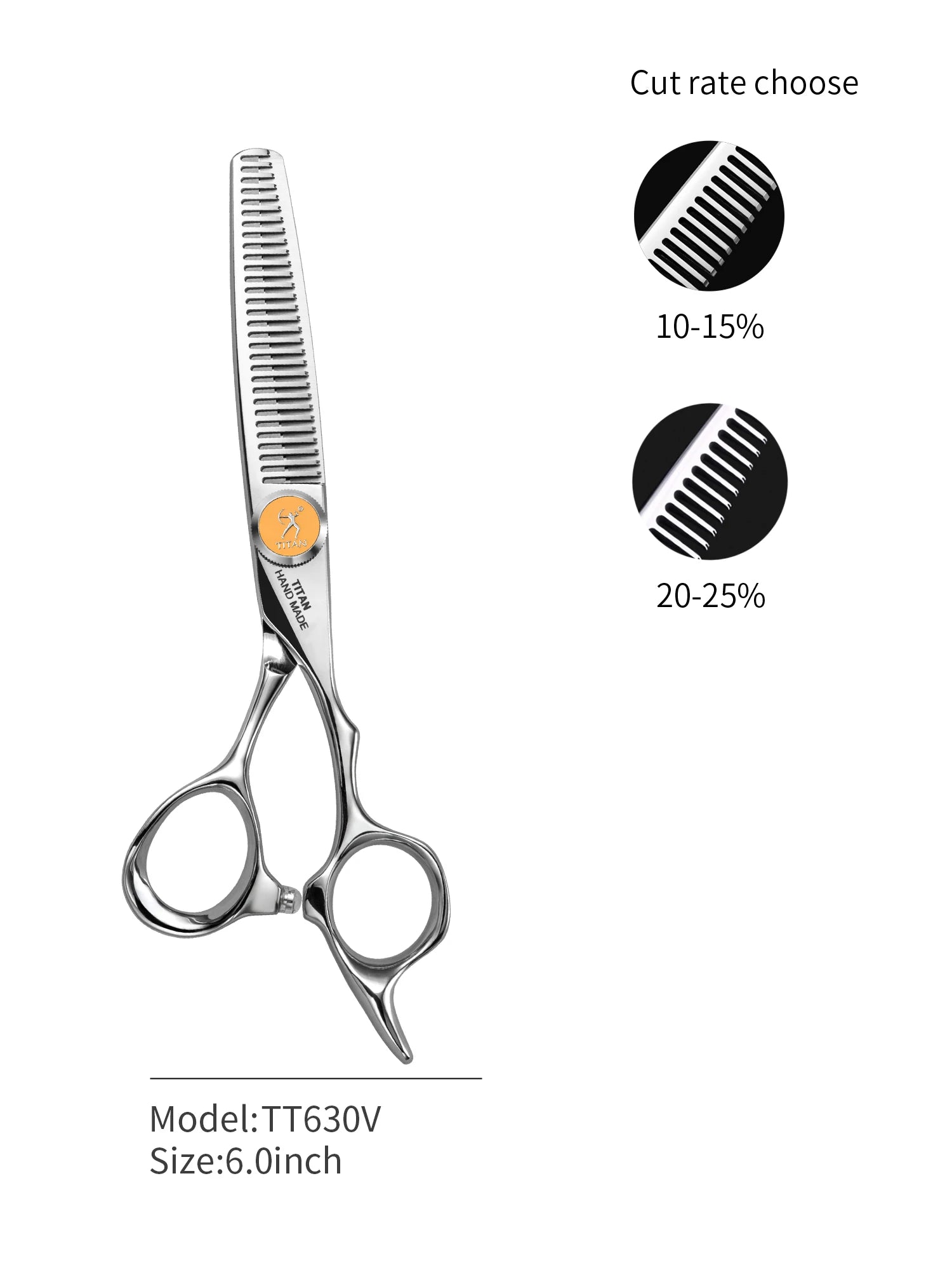 Hikari Titan Professional Japanese Hair Scissors – 440C Steel Cutting & Thinning Shears